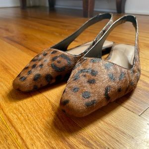Banana Republic Leopard Print Sling Back